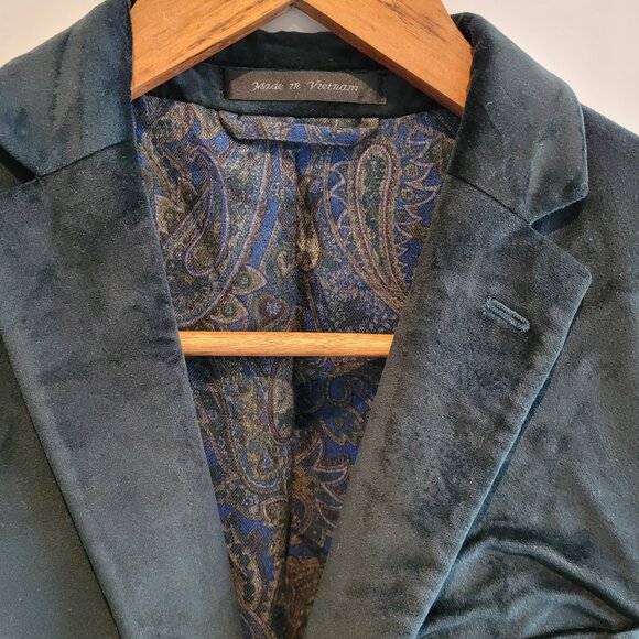 Ralph Lauren Green Velvet Boys Blazer Size L - Picture 3 of 8